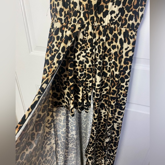 Eye Candy Juniors' Plus Size Printed Spaghetti Strap Maxi Romper - Picture 3 of 7